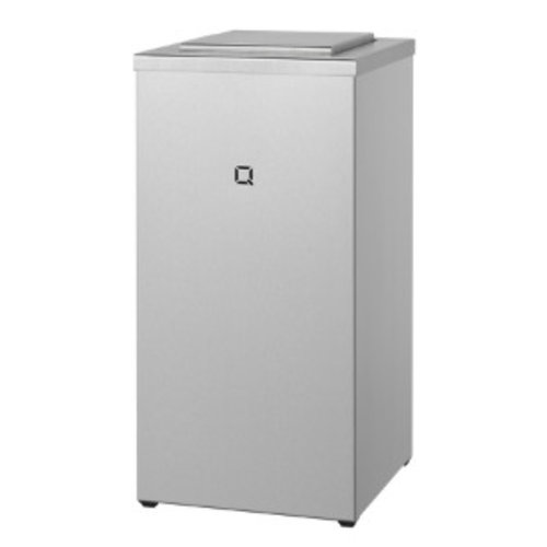  HorecaTraders Poubelle en acier inoxydable 30 litres fermée 