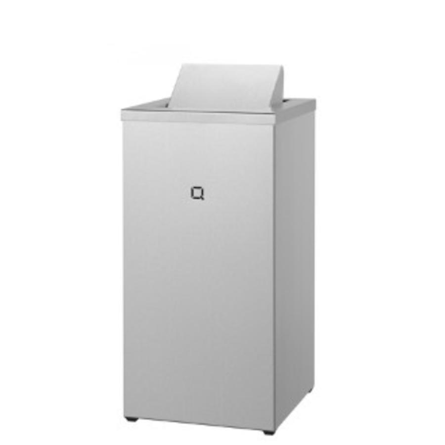 Stainless steel waste bin 30 liters closed