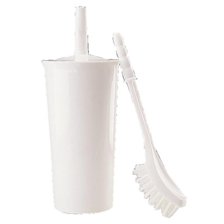 Brosse de toilette avec support en plastique
