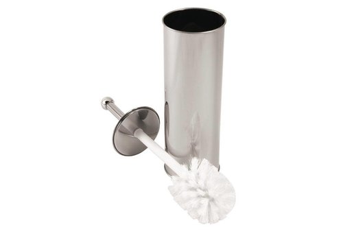  HorecaTraders Brosse de toilette avec support en acier inoxydable 