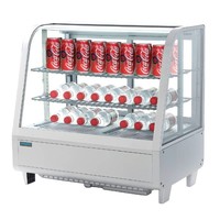 Vitrine réfrigérée blanche de table 100 litres