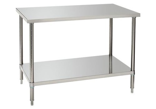  Bartscher Table de travail avec étagère | 120x70 x(h)86-90 cm 