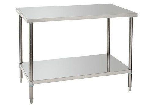  Bartscher Werktafel met Onderschap | 120x70 x(h)86-90 cm 