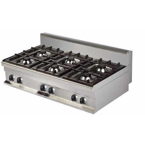  Combisteel Plaque de cuisson à gaz avec 6 brûleurs 