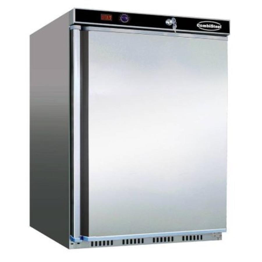 Réfrigérateur en acier inoxydable 120 litres | Statique avec ventilateur