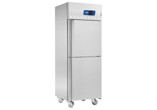  Saro INOX Koelkast En Vrieskast 2x 352 liter 