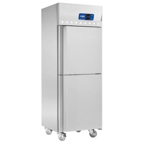  Saro Réfrigérateur et congélateur en acier inoxydable 2x 352 litres 