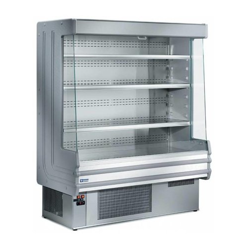  HorecaTraders Wandkoelvitrine met 4 schappen - RVS - 1000x750xh1820 