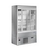 HorecaTraders Wall refrigerator stainless steel with sliding glass doors - 1000x545xh1900 mm