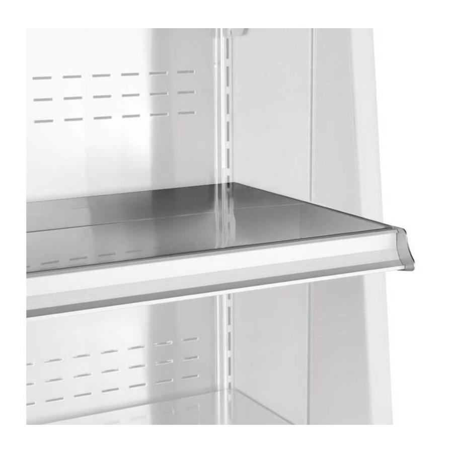 Wall refrigerated cabinet with 4 shelves - Stainless Steel/Steel - Gray - Ventilated evaporator