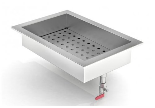  Combisteel Glace pilée Conteneur intégré | acier inoxydable | 1/1 GN 