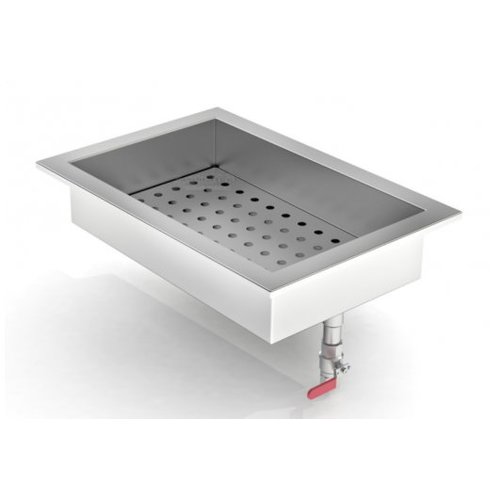  Combisteel Glace pilée Conteneur intégré | acier inoxydable | 1/1 GN 