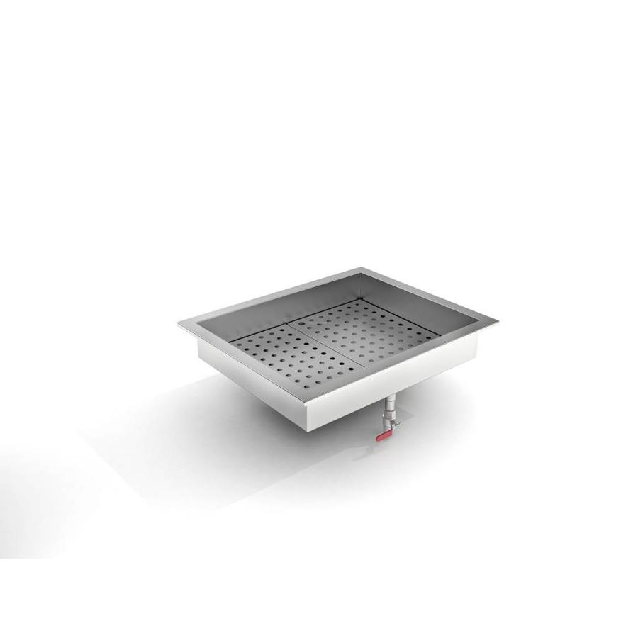 Crushed Ice Tray | 2/1 GN Built-in | Stainless Steel AISI 304