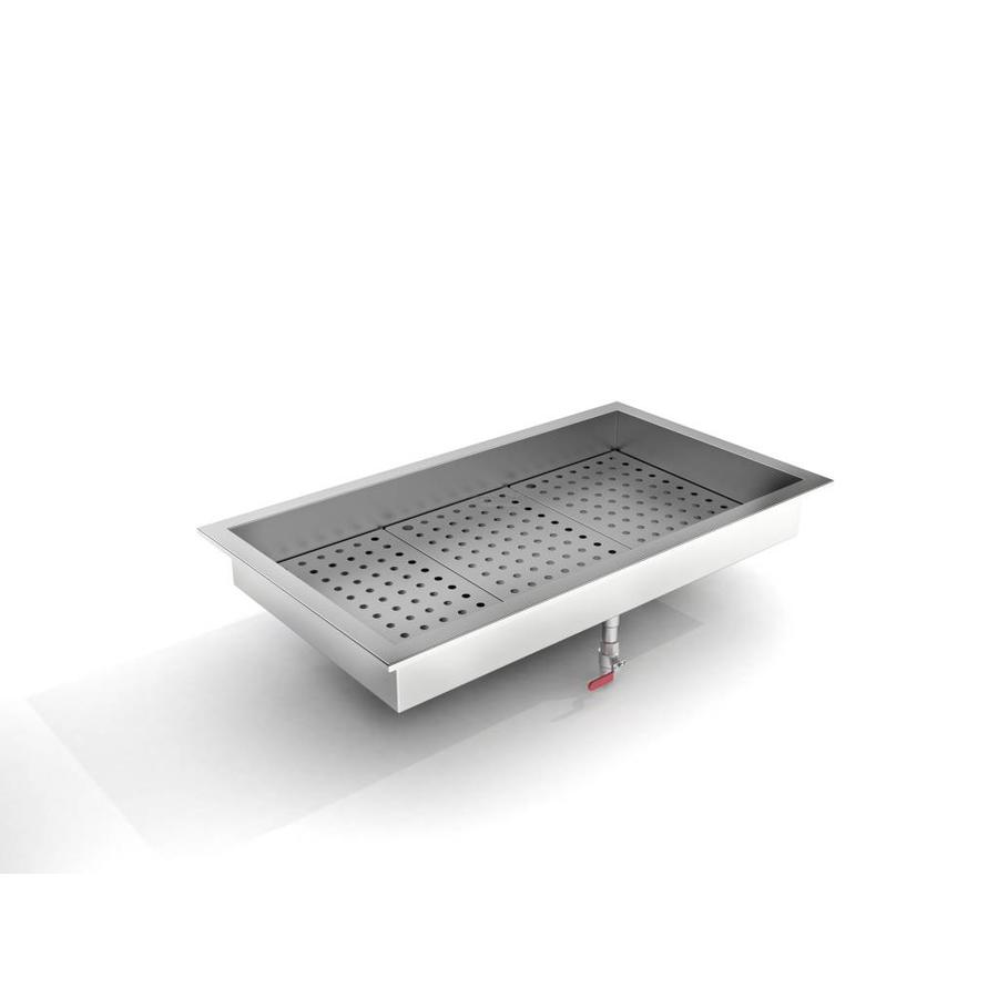 Crushed Ice Tray | 3/1 GN Built-in | Stainless Steel AISI 304