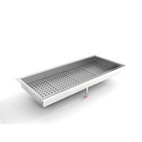 Crushed Ice Tray | 4/1 GN Built-in | Stainless Steel AISI 304