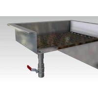 Crushed Ice Tray | 4/1 GN Built-in | Stainless Steel AISI 304
