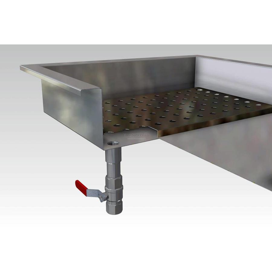 Crushed Ice Tray | 4/1 GN Built-in | Stainless Steel AISI 304