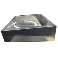 Crushed Ice Bake | 1/1 GN | Oblique| Stainless steel AISI 304