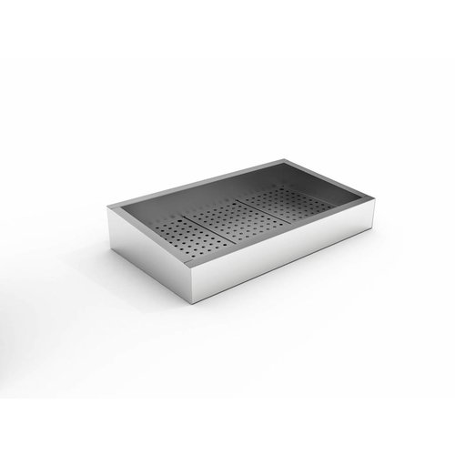  Combisteel Bac à glace pilée | 3/1 GN | Incliné| Acier inoxydable AISI 304 