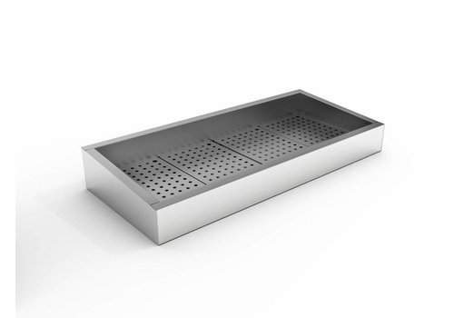  Combisteel Bac à glace pilée | 4/1 GN | Incliné | Acier inoxydable AISI 304 