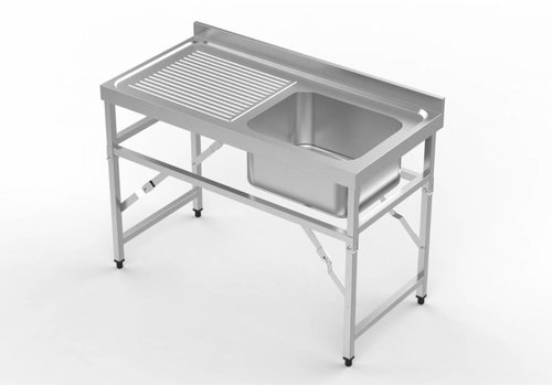  Combisteel Évier pliant en acier inoxydable avec évier 