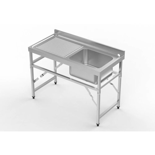  Combisteel Évier pliant en acier inoxydable avec évier 