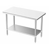 Combisteel Work table with bottom shelf | 70 cm deep | 3 formats