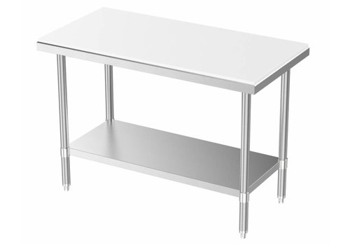 Combisteel Table de travail avec étagère inférieure | 70 cm de profondeur | 3 tailles 