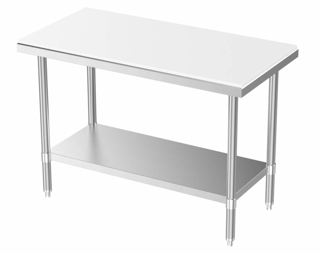 Buy Work table with bottom shelf | 70 cm deep | 3 sizes online ...