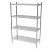 Thèse | acier inoxydable | 4 niveaux | 50 cm de profondeur | Démontable | 4 tailles