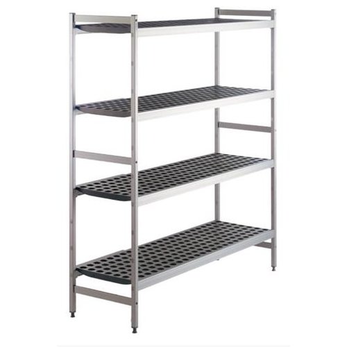  HorecaTraders Storage rack | Aluminum | 120x46x170 cm 