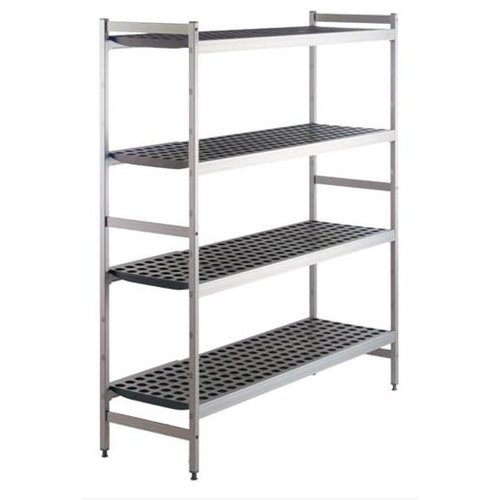  HorecaTraders Storage rack | Aluminum | 120x46x170cm 