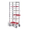 HorecaTraders Transport trolley 10 x GN 1/1 | 53 x 32.5 cm