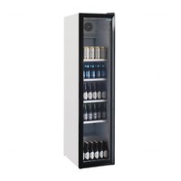 Schmaler Flaschenkühlschrank mit Glastür | 45 cm breit | 300 Liter