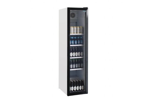  Polar Réfrigérateur à bouteilles étroit avec porte vitrée | 45 cm de large | 300 litres 