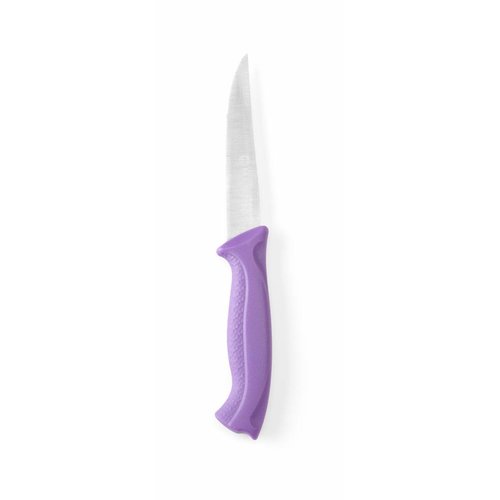  Hendi Couteaux en plastique en acier inoxydable, manche violet | 5 types 