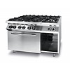 Hendi Cuisinière à gaz Kitchen Line 6 feux avec four électrique à convection GN 1/1