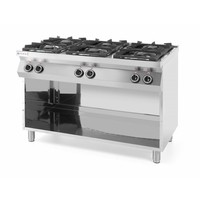 Gas stove Kitchen Line 6-burner with conversion