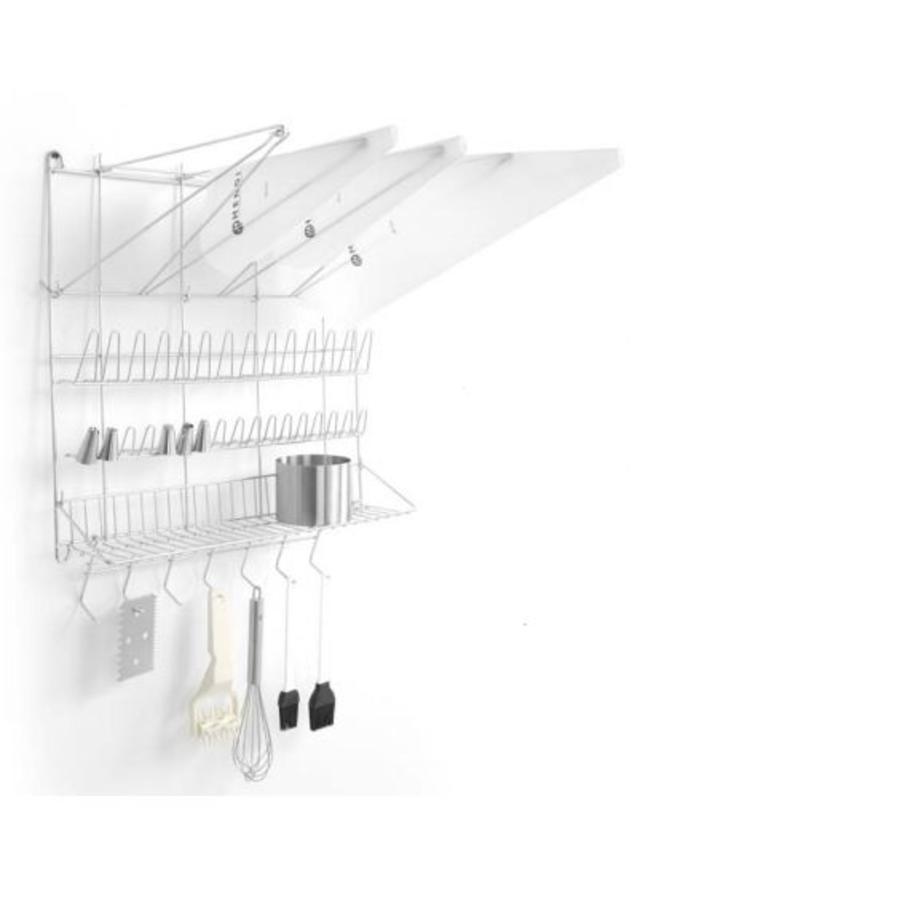 Wall rack for piping bags