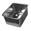 HorecaTraders Stainless Steel Rectangular Sink | without overflow | 12 Sizes