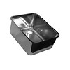 HorecaTraders Rectangular stainless steel sink without overflow | 4 Formats