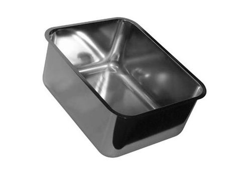  Combisteel Évier rectangulaire en acier inoxydable de qualité supérieure sans trop-plein | 4 formats 