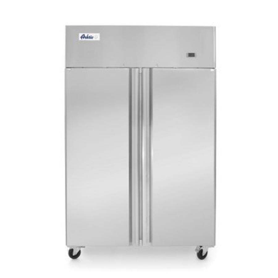 Réfrigérateur à 2 portes | acier inoxydable | 900 litres