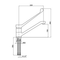 Mixer tap Elbow operation