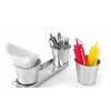 3 Buckets with Tray
