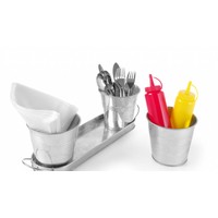3 Eimer mit Tablett