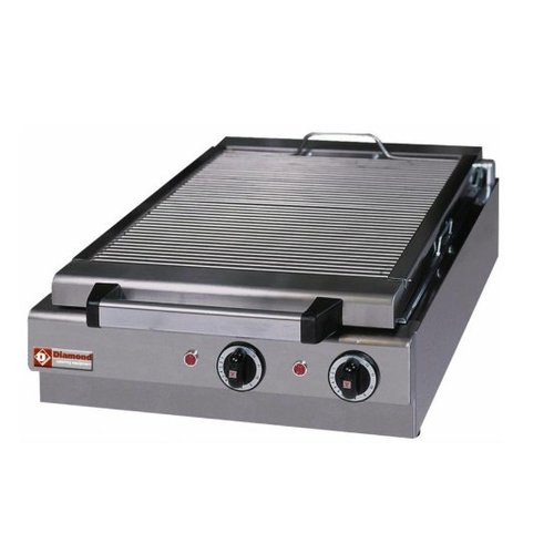  HorecaTraders Stoomgrill Elektrisch Tafelmodel - 410x340mm - 49x50x(h)18cm 