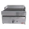 HorecaTraders Steam grill Gas - Grate Cast iron - Table model - 330x470mm - 41x63x (h) 43cm