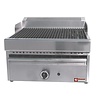 HorecaTraders Steam grill gas - grid cast iron - table model - 330x470mm - 41x63x(h)43cm