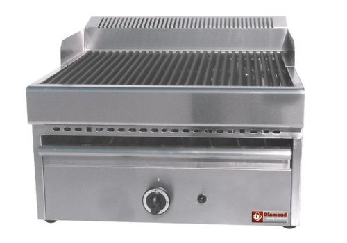  HorecaTraders Steam grill Gas - Grate Cast iron - Table model - 330x470mm - 41x63x (h) 43cm 